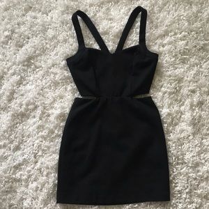 BCBG little black cut out dress